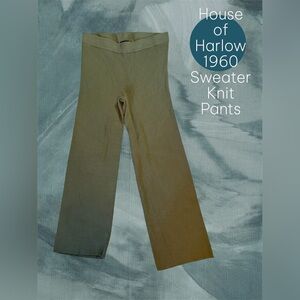 House of Harlow 1960 Kids Olive Knit Joggers